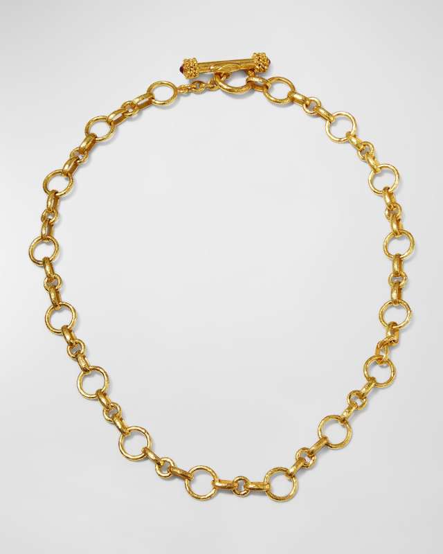 Siena Gold 19k Link Necklace, 17"L
